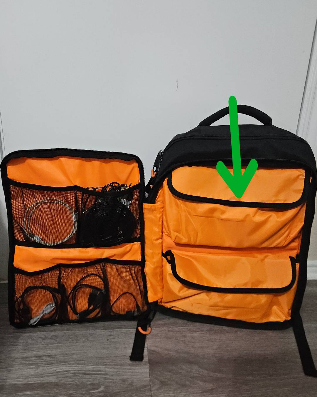 Audio Gear Bag 4th Pocket - Velcro Flap 1